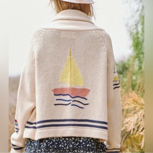 THE GREAT. Harbor cardigan sweater - Picture 1 of 9